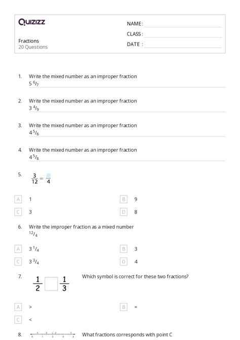 50+ Fractions worksheets for 3rd Grade on Quizizz | Free & Printable ...