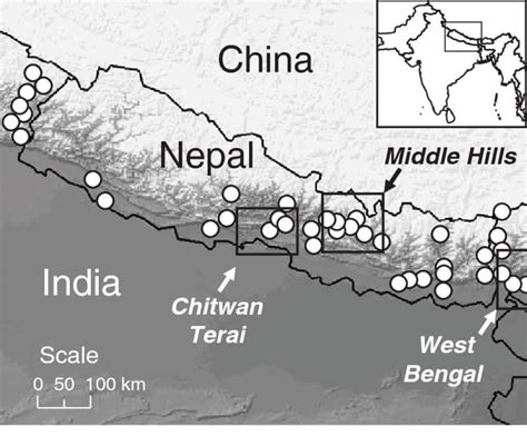 Printable Mountains Of Nepal Map – Free download and print for you.