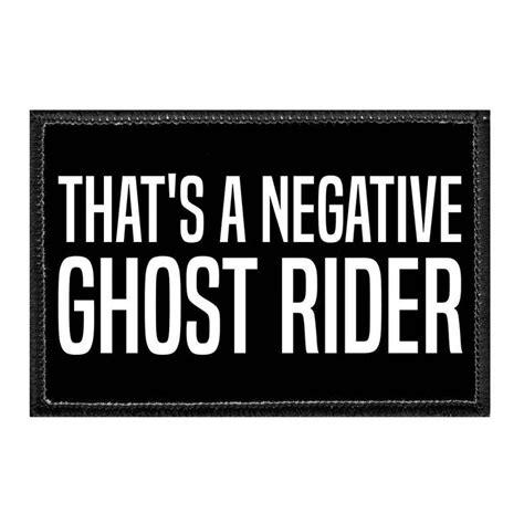 That's A Negative Ghost Rider - Removable PatchDefault Title | Ghost rider, Negativity, Patches