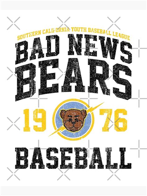 "Bad News Bears Baseball (Variant)" Poster by huckblade | Redbubble