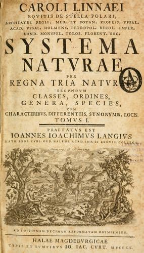 Caroli Linnaei ... Systema naturae (1760 edition) | Open Library