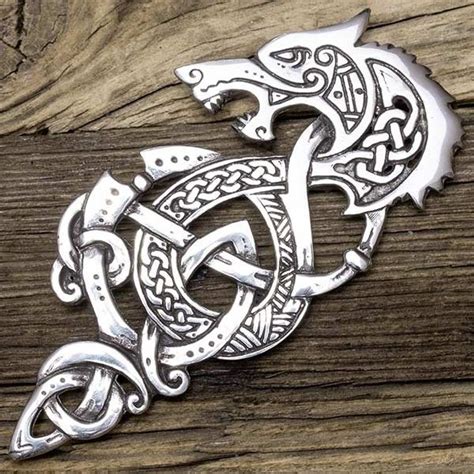 Fenrir Norse Wolf Zoomorphic Kilt Pin | Celtic art, Celtic designs ...