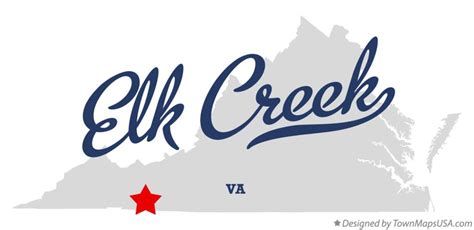 Map of Elk Creek, VA, Virginia