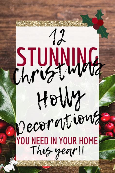 12 Best Christmas Holly Decorations For A Holly Jolly Home