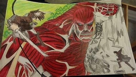 Eren vs Colossal Titan by TheEye15 on DeviantArt