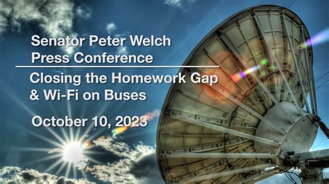 Senator Peter Welch - Closing the Homework Gap and Wi-Fi on Buses ...