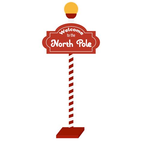 Vector illustration of North Pole Sign 14660752 Vector Art at Vecteezy