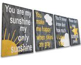 You Are My Sunshine Nursery Wall Decor | Rusticly Inspired Signs