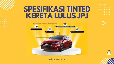 Spesifikasi Tinted Kereta Lulus JPJ - Rakyat News