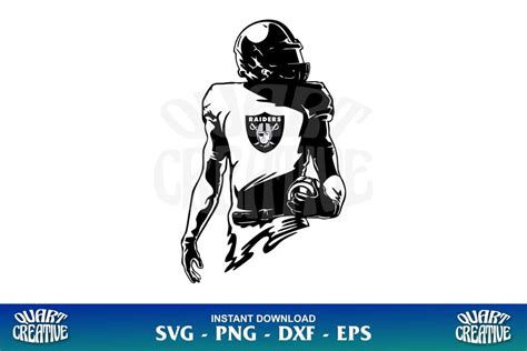 Las Vegas Raiders Football Player SVG - Gravectory