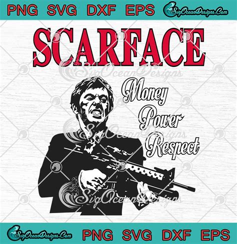 Scarface Money Power Respect SVG - Tony Montana Scarface Movie SVG PNG ...