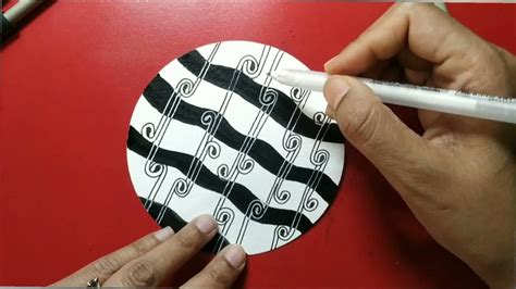 Zentangle Black & White (5) - YouTube