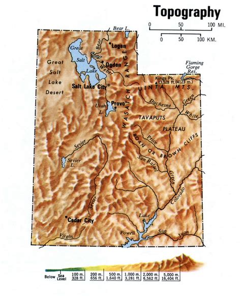 Unveiling The Landscape: A Comprehensive Guide To Utah’s Topographic Maps - Map Arkansas and ...