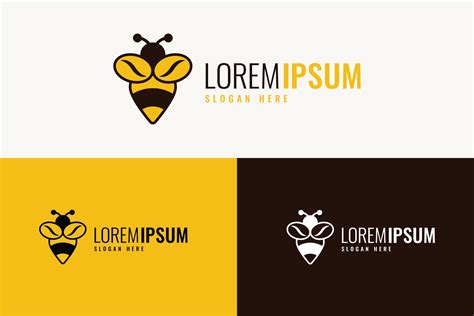 Coffee Bee Modern Logo Template