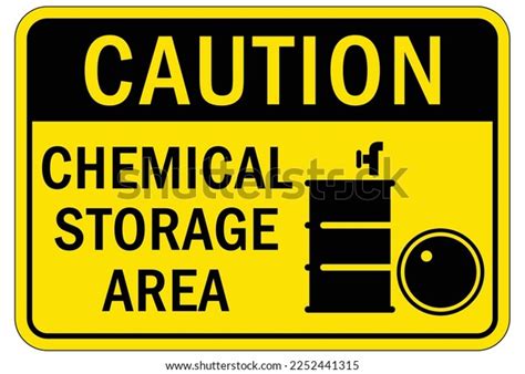 Chemical Storage Area Sign Labels Stock Vector (Royalty Free) 2252441315 | Shutterstock