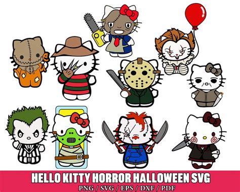 Hello Kitty Horror Halloween Svg Bundle - BESTSVGTRENDY in 2022 | Hello kitty halloween, Hello ...