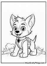 Paw Patrol Coloring Pages Everest sketch template