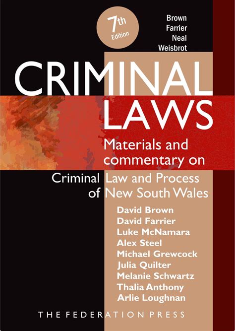 Criminal Laws, 7th Edition by David Brown, Paperback, 9781760021795 ...