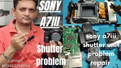 how to fix sony a7iii shutter unit problem - YouTube