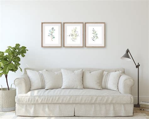 Bible Verse Wall Art, for the Joy of the Lord is Your Strength, Watercolor Prints Living Room ...