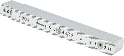 Folding Ruler Plastic Length 1 Metre White Resistant to Bad Weather ...