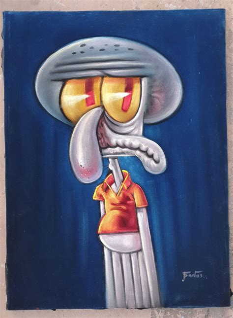 Real Squidward Painting | lupon.gov.ph