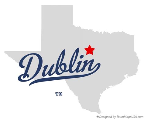 Map of Dublin, TX, Texas