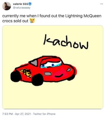 People Are Devastated After Lightning McQueen Crocs Sell Out