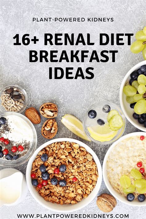 The Best Renal Diet Breakfast Ideas! | Kidney friendly recipes renal diet, Healthy kidney diet ...