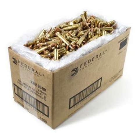 Federal 5 56x45mm Nato Ammunition Xm193bk 55 Gr Fmj Bulk 1 000 Rounds ...