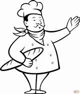 Chef Coloring Pages Girl Cooking Printable Kids Cartoon Sketch  sketch template