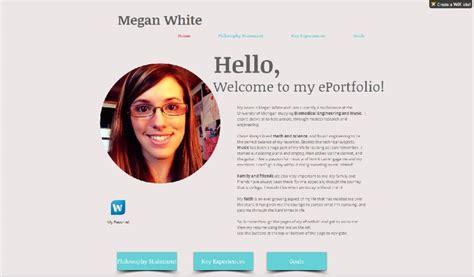 Eportfolio Templates E Portfolios for College Students Resume Writing ...