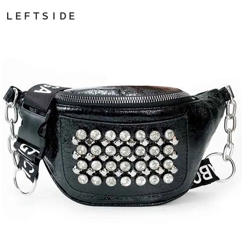 Aliexpress.com : Buy LEFTSIDE Women PU Leather Funny Pack Female Designer Waist Bag Fanny Packs ...