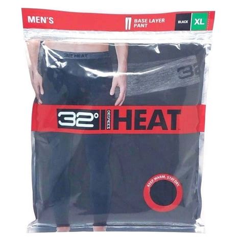 32 Degrees - 32 Degrees HEAT Men's Base Layer Pants, Size: XL, Color ...