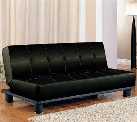 Coaster Sofa Beds and Futons Contemporary Armless Convertible Sofa Bed ...