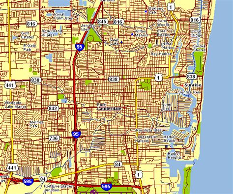 Map Of Fort Lauderdale Florida | Terminal Map