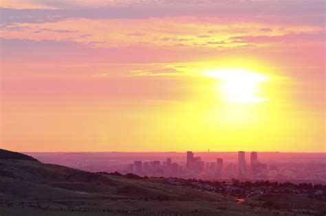 Adventures: Sunrise over Denver from Red Rocks Amphitheatre | Red rock amphitheatre, Sunrise ...