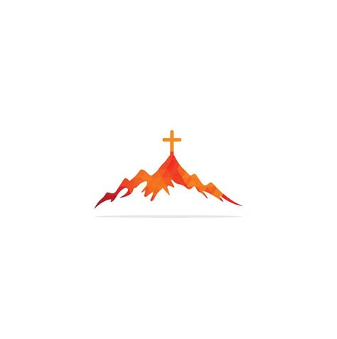 church logo designs with mountain, minimalist logo. People church vector logo design template ...