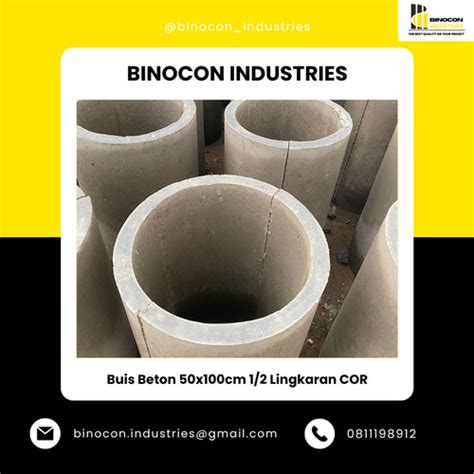 Jual BUIS BETON 50x100cm SETENGAH LINGKARAN COR - Kab. Bogor - BINOCON INDUSTRIES | Tokopedia