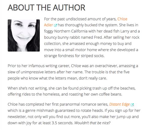 How to Write (and Not to Write) an Author Bio