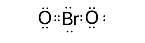 What is the Lewis structure of $\ce{BrO2^-}$? | Quizlet