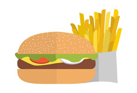 Download Pommes, Chips, Burger. Royalty-Free Stock Illustration Image - Pixabay