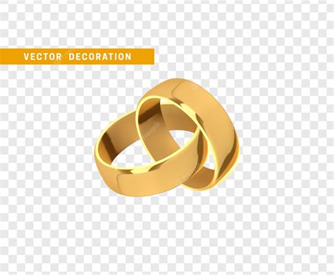 Premium Vector | Pair of gold wedding engagement rings. realistic design. vector illustration