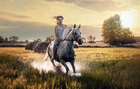 Happy Girl Riding Horse, HD Girls, 4k Wallpapers, Images, Backgrounds, Photos and Pictures