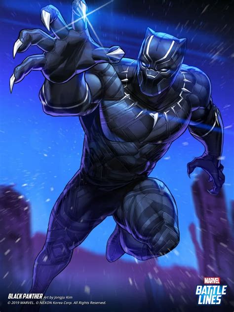 ArtStation - Marvel Battle Lines Artwork - Black panther , HAJE 714 | Black panther comic, Black ...