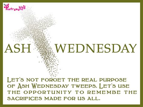 Ash Wednesday Wishes and Greetings Image with Quote Saying Ash ...