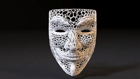 3D file Guy Fawkes Mask・3D printing design to download・Cults