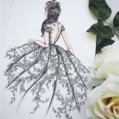 Alors, mademoiselle, voulez-vous danser avec moi? | Dress design drawing, Fashion design ...