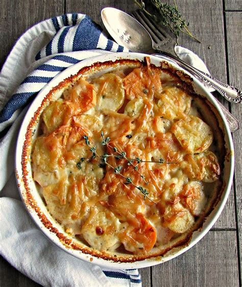 Yukon Gold Sweet Potato Au Gratin - A Gouda Life | Recipe | Potatoes au ...