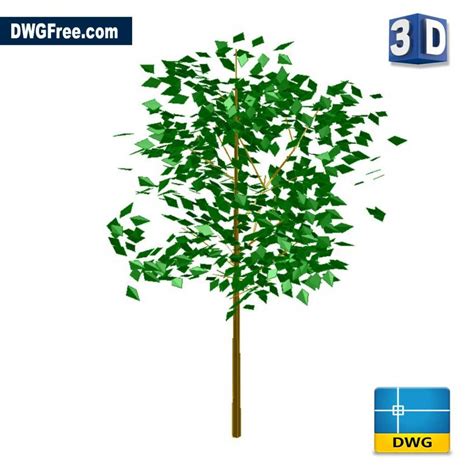 3D Tree DWG [ Drawing 2024 ] in AutoCAD FREE. DwgFree